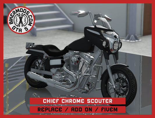 Chief Chrome Scouter (Replace / Add On / FiveM) 339k Poly