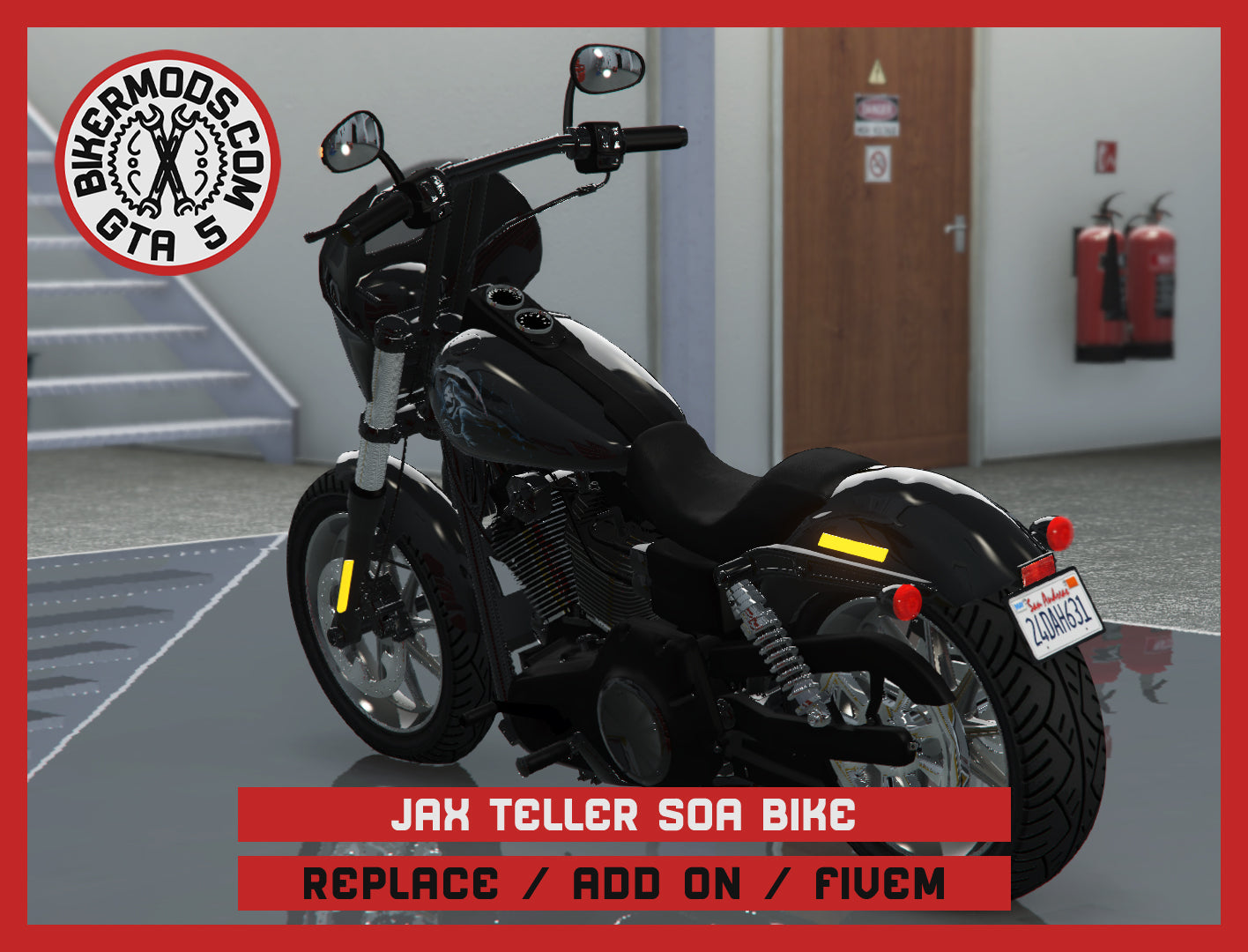 Jax Teller Replica Bike Sons of Anarchy SOA (Replace / Add On / FiveM) 213k Poly
