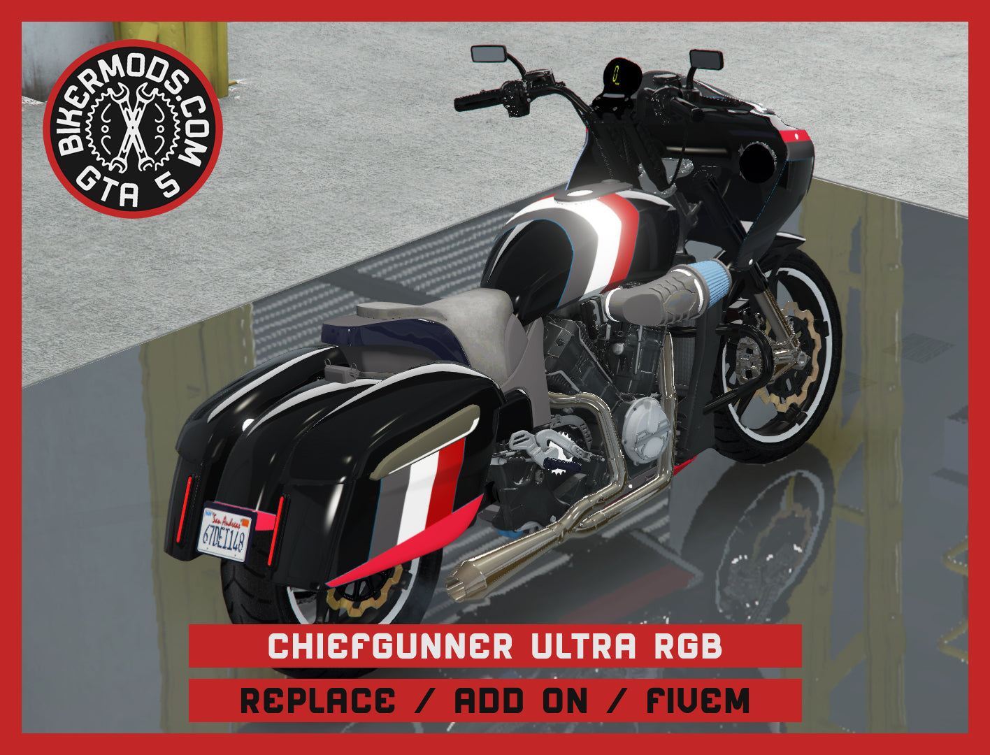 Chiefgunner Ultra - RGB Animated Parts (Replace / Add On / FiveM) 333k Poly