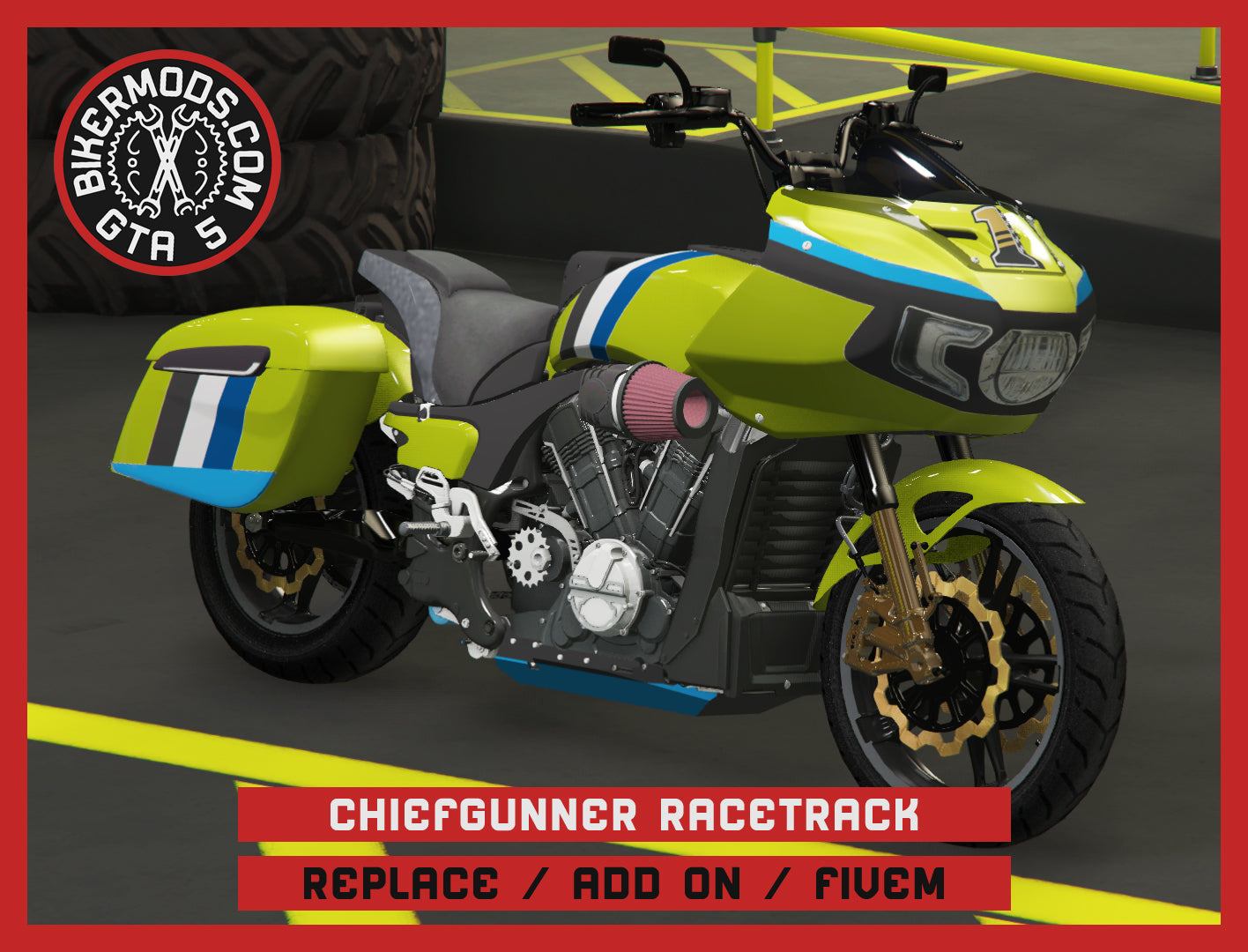 Chiefgunner Racetrack Edition (Replace / Add On / FiveM) 260k Poly