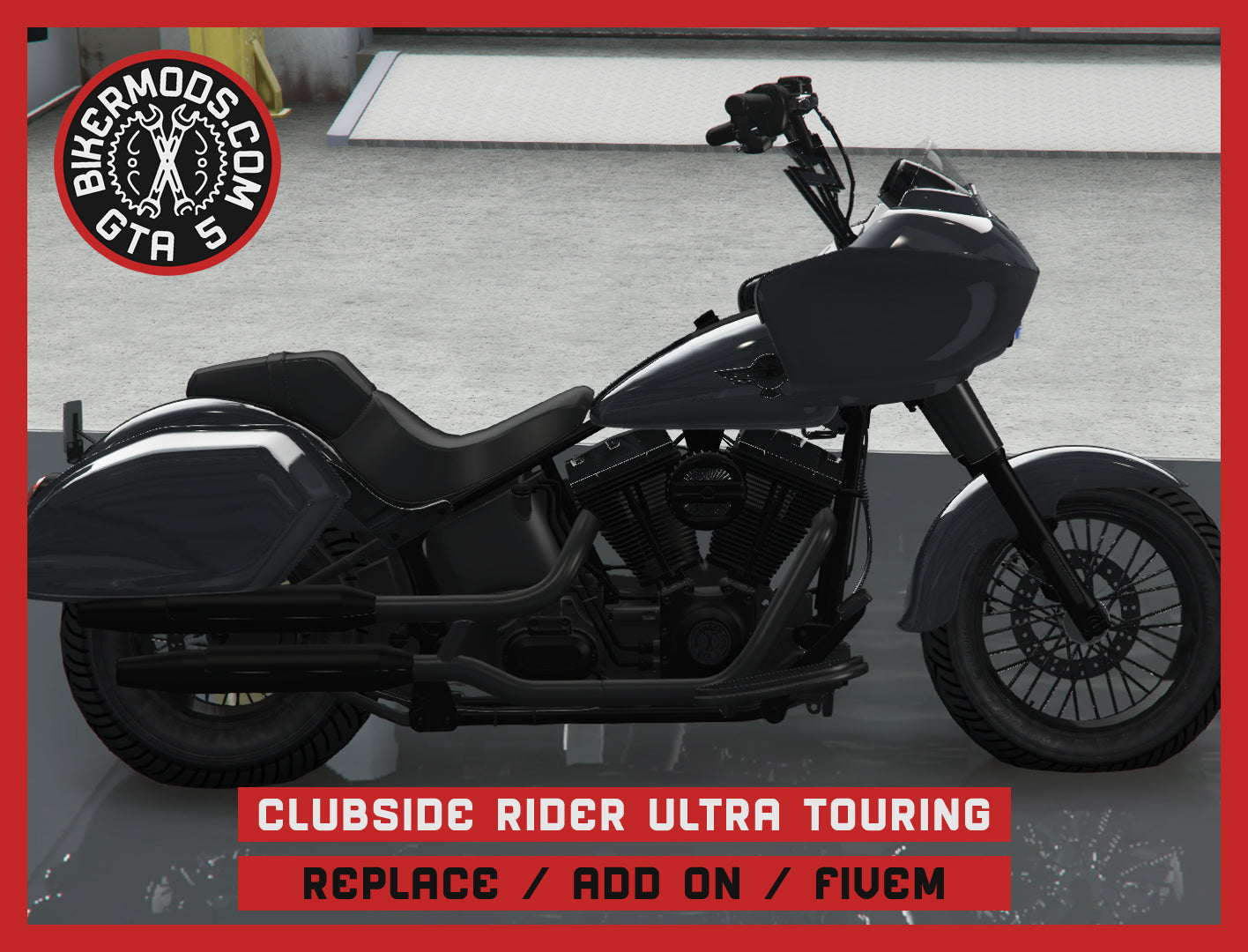 Clubside Rider Ultra Touring (Replace / Add On / FiveM) 139k Poly