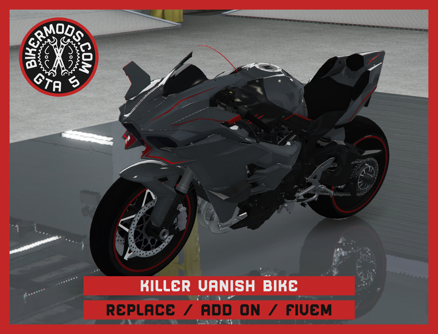 Killer Vanish Bike (Replace / Add On / FiveM) 195k Poly