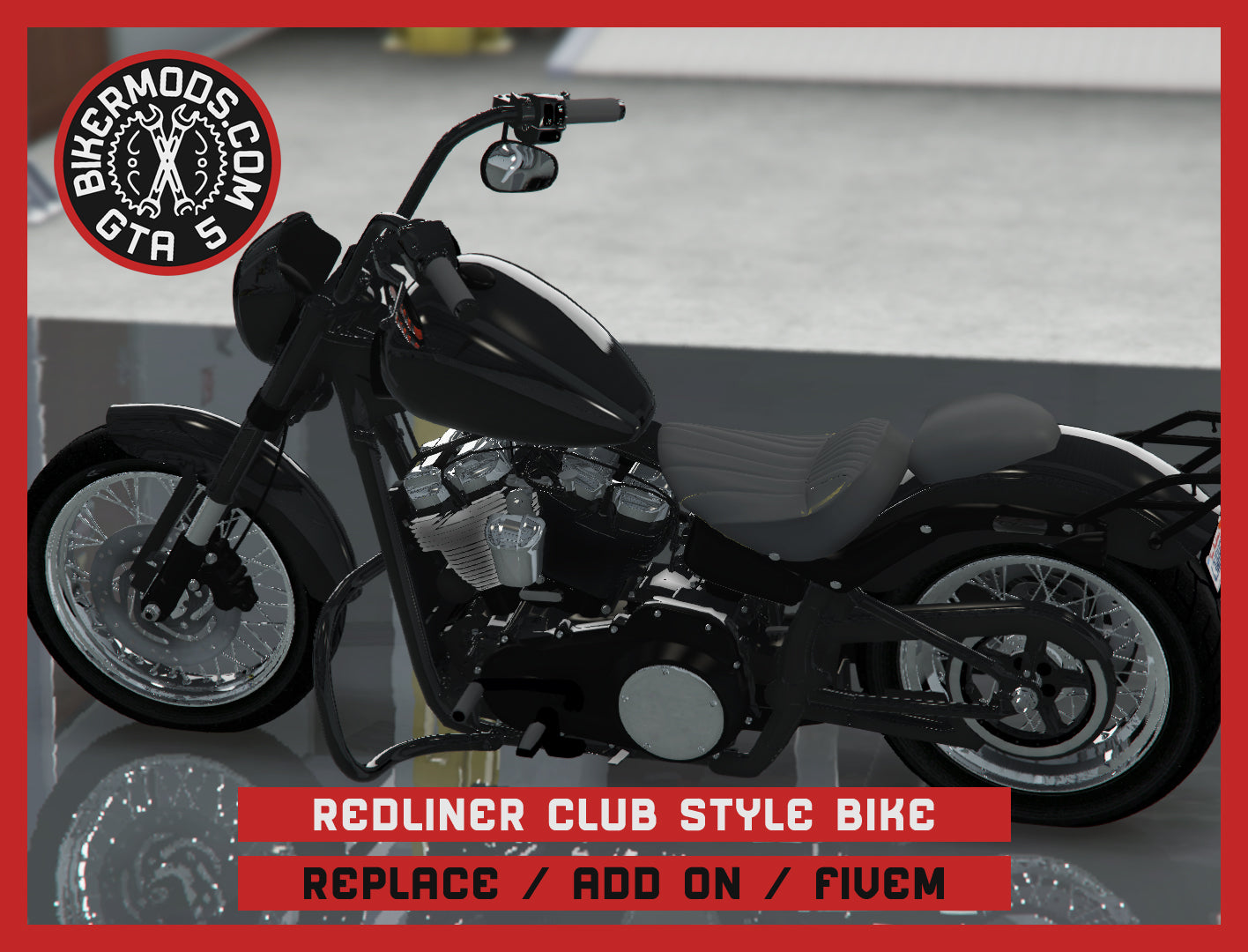 Redliner Club Style Bike (Replace / Add On / FiveM) 242k Poly