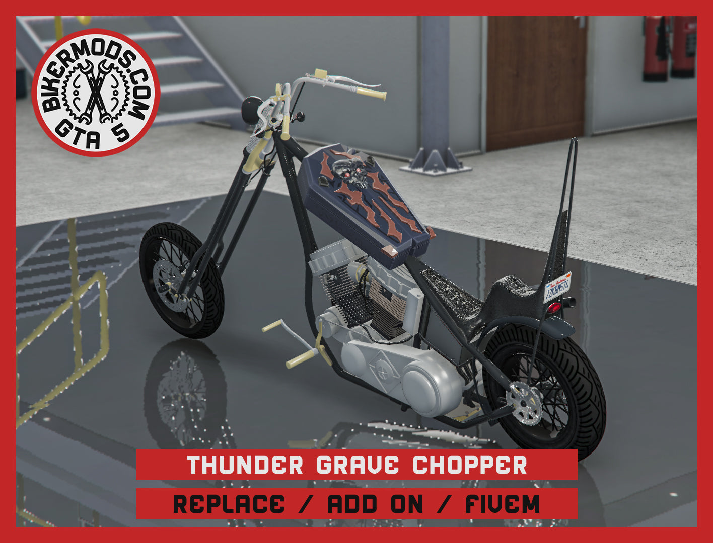 Thunder Grave Chopper (Replace / Add On / FiveM) 231k Poly