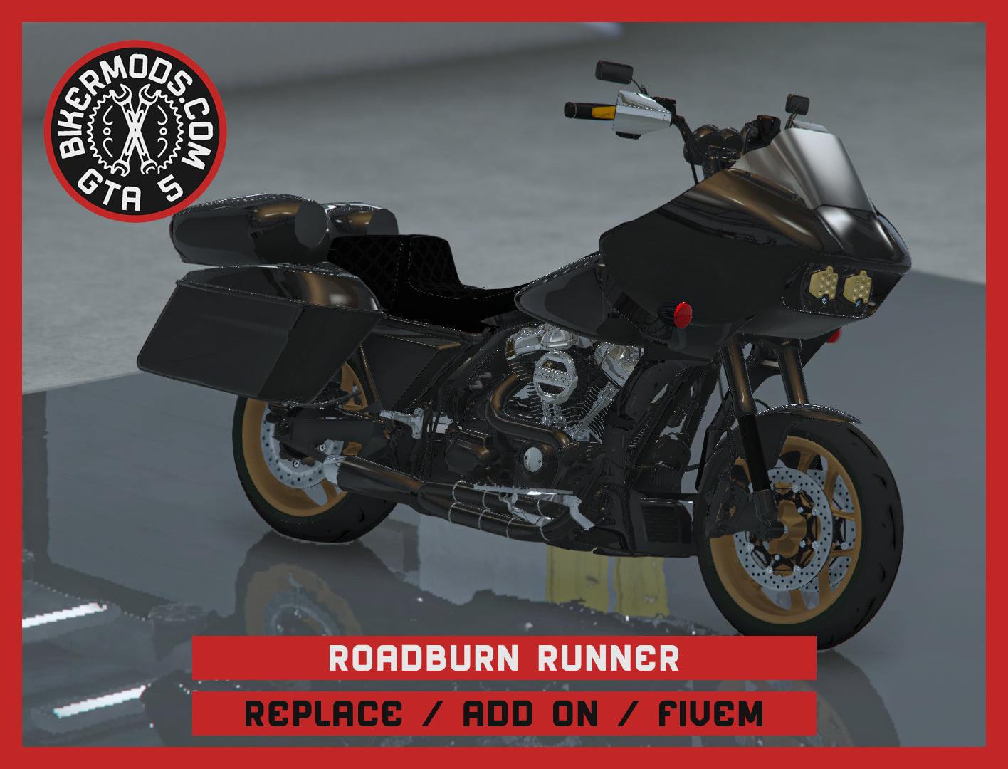 Roadburn Runner Gold Edition (Replace / Add On / FiveM) 301k Poly