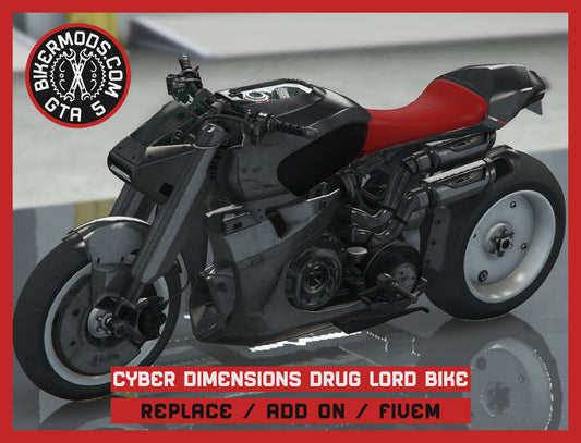 Cyber Dimensions Drug Lord Bike (Replace / Add On / FiveM) 81k Poly