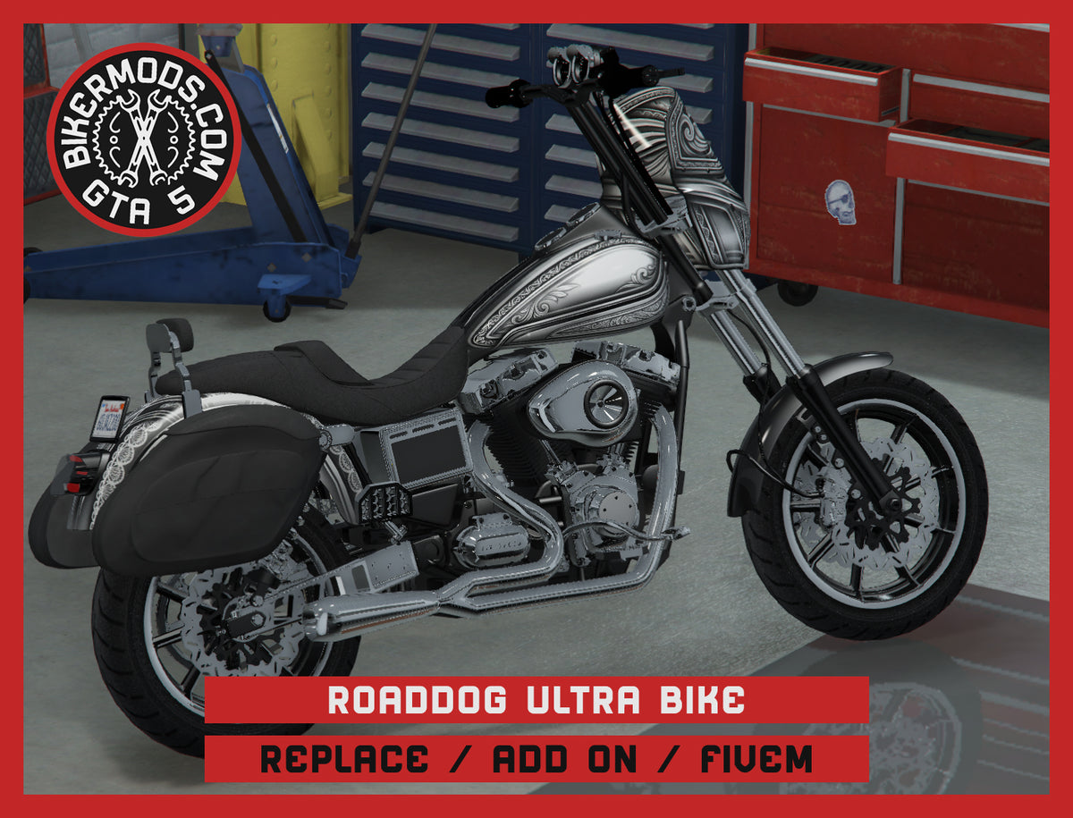 RoadDog Ultra Bike (Replace / Add On / FiveM) 436k Poly
