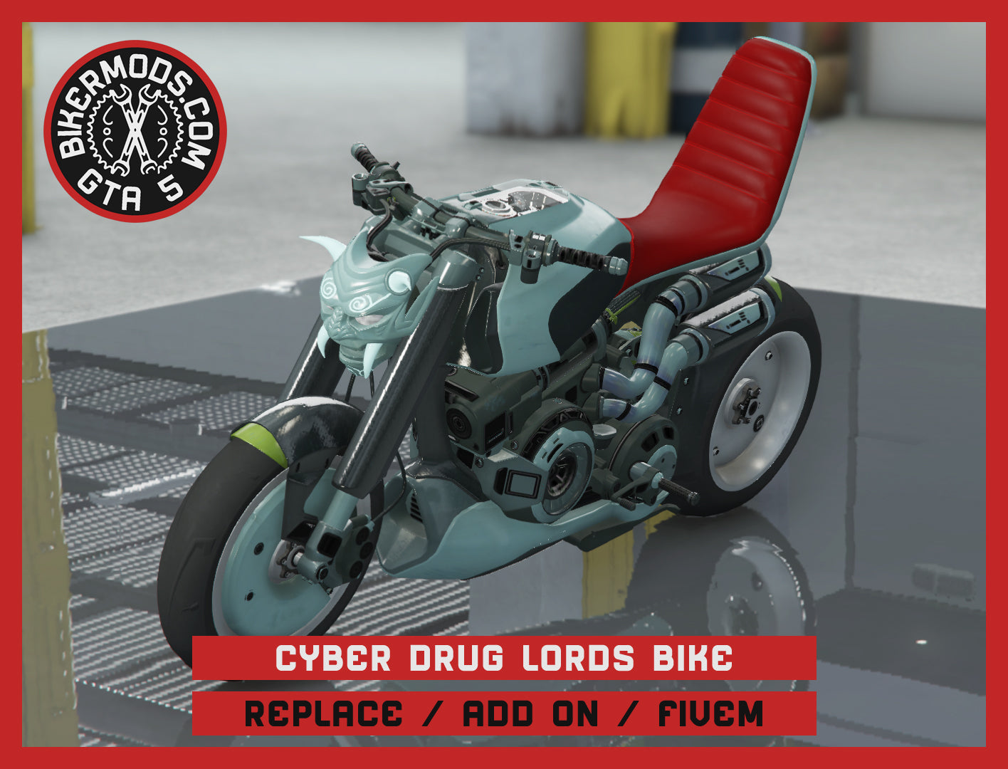 Cyber Drug Lords Bike (Replace / Add On / FiveM) 80k Poly
