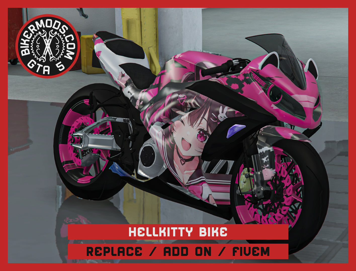 Hellkitty Bike (Replace Add On FiveM) 396k Poly