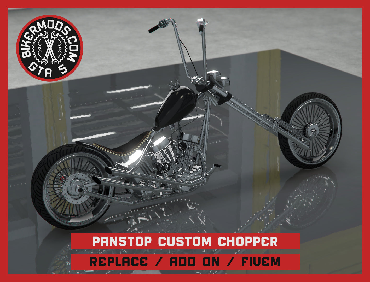 Panstop Custom Chopper (Replace / Add On / FiveM) 200k Poly
