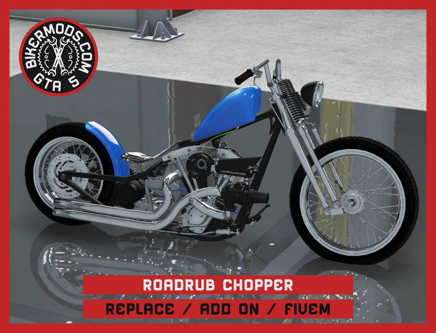 Roadrub Chopper (Replace / Add On / FiveM) 393k Poly