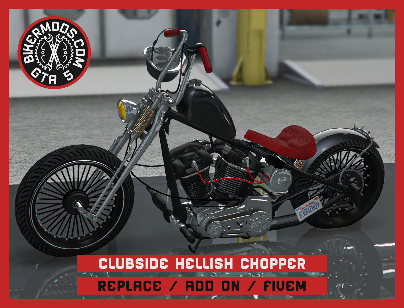 Clubside Hellish Chopper (Replace / Add On / FiveM) 98k Poly