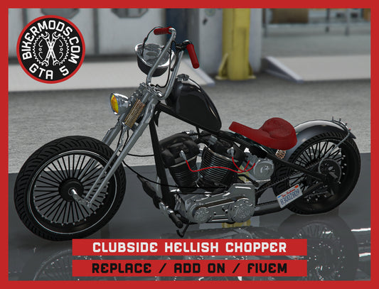 Clubside Hellish Chopper (Replace / Add On / FiveM) 98k Poly