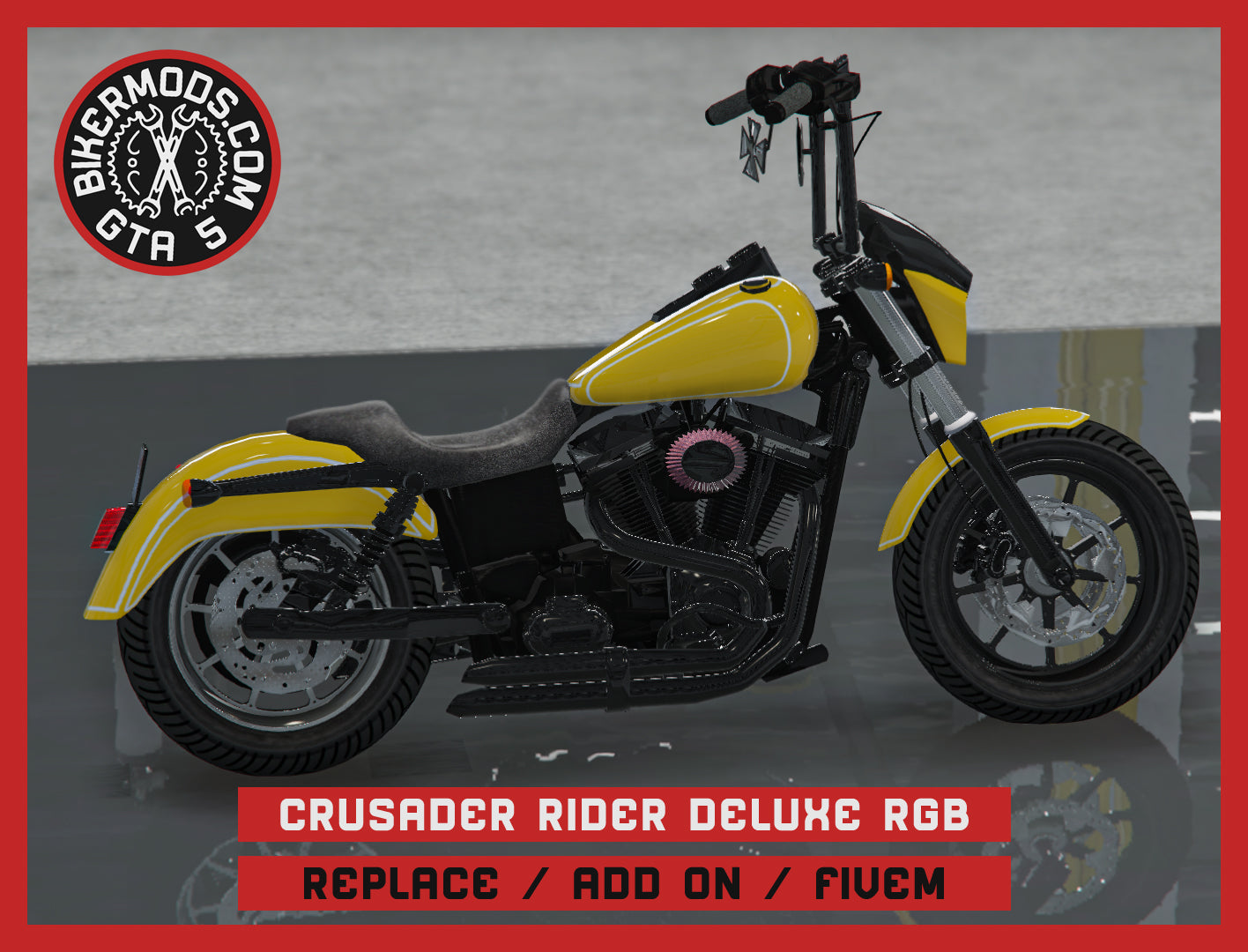 Crusader Rider Deluxe Animated RGB (Replace / Add On / FiveM) 135k Poly