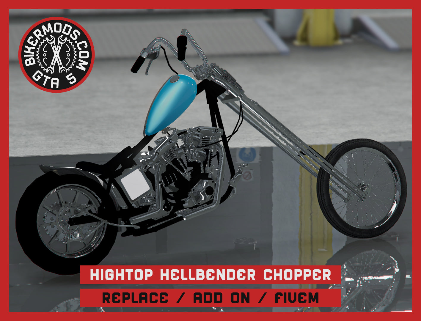 Hightop Hellbender Chopper (Replace / Add On / FiveM) 313k Poly