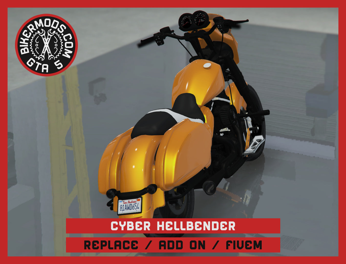 Cyber Hellbender (Replace / Add On / FiveM) Animated RGB Lights 301k Poly