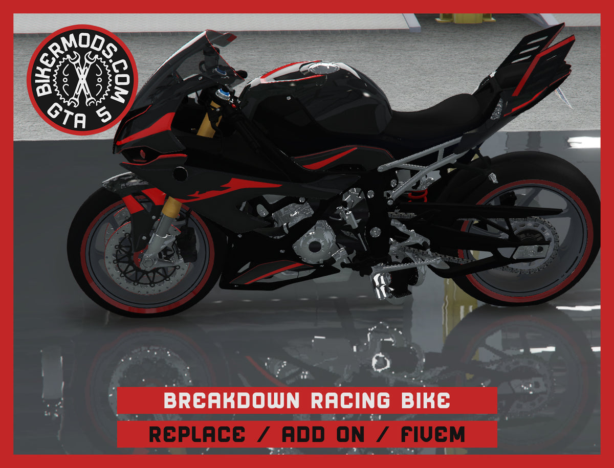 Breakdown Racer Bike (Replace / Add-On / FiveM) 253k Poly