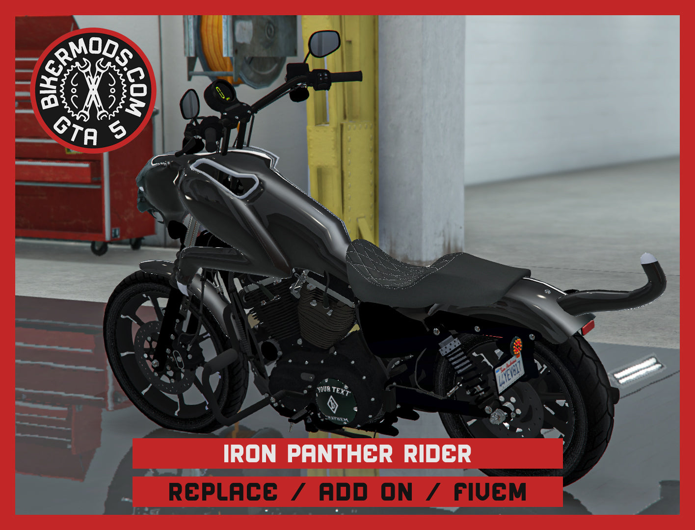 Iron Panther Rider (Replace / Add On / FiveM) 181k Poly