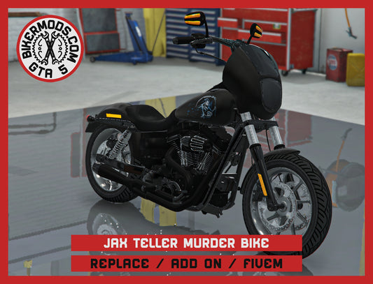 Jax Teller Style Murder Bike Sons of Anarchy SOA (Replace / Add On / FiveM) 213k Poly