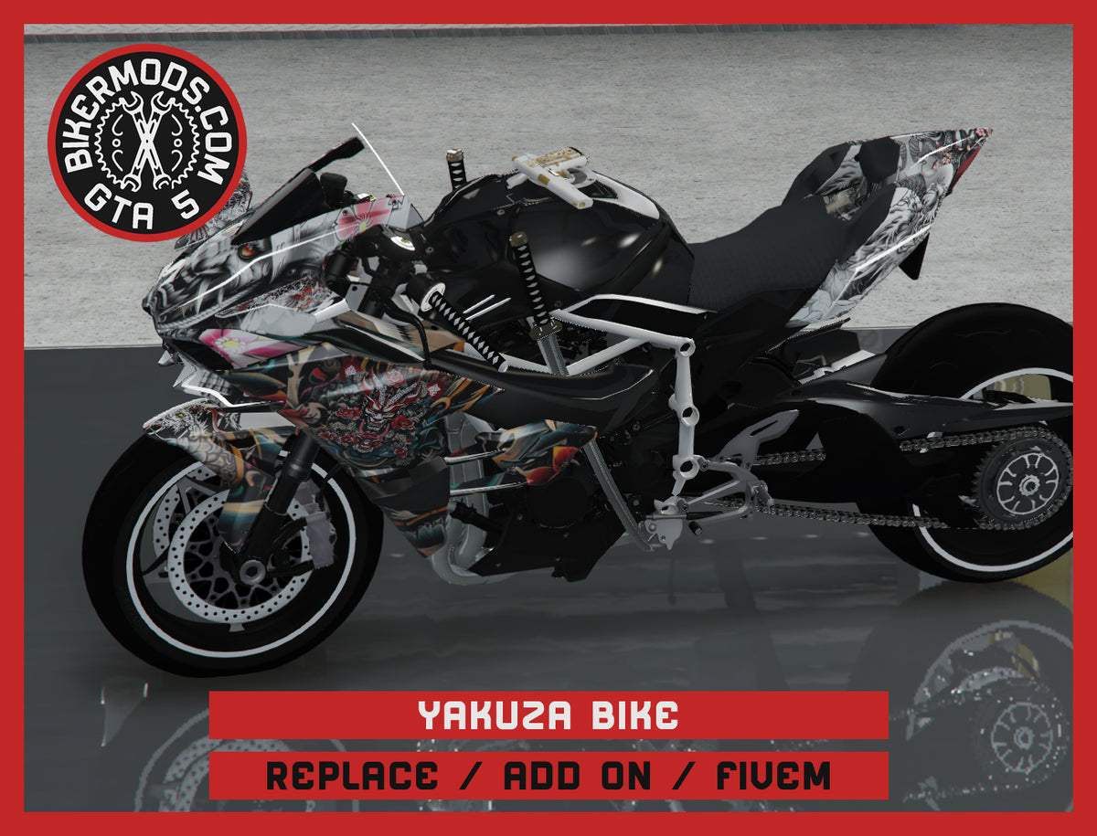 Yakuza Custom Bike (Replace / Add On / FiveM) 226k Poly
