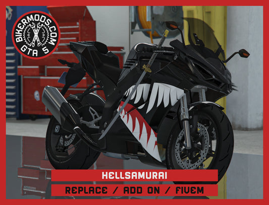 Hell Samurai Bike (Replace / Add On / FiveM) 269k Poly