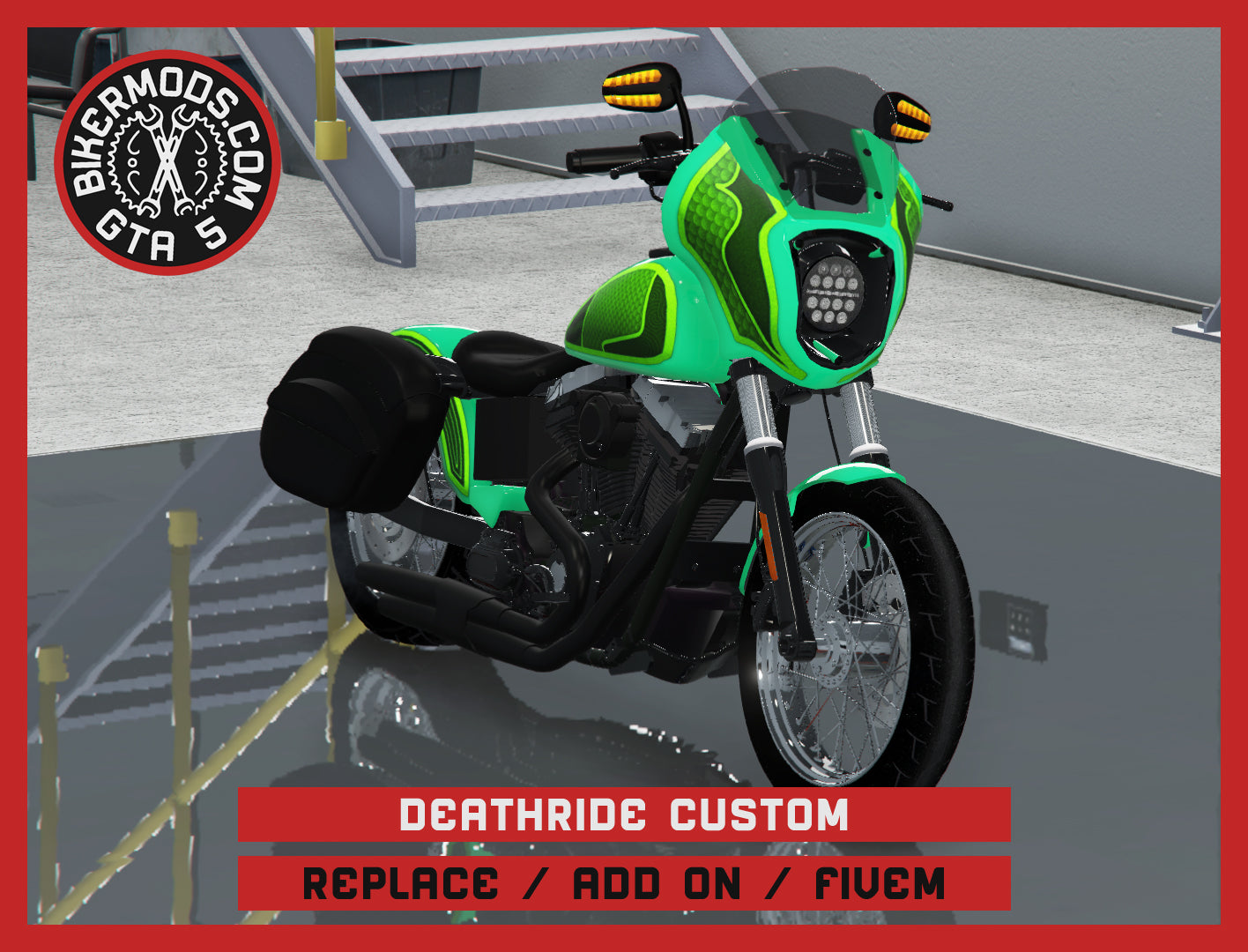 Deathride Custom (Replace / Add On / FiveM) 348k Poly
