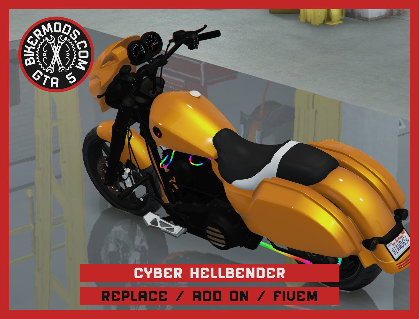 Cyber Hellbender (Replace / Add On / FiveM) Animated RGB Lights 301k Poly