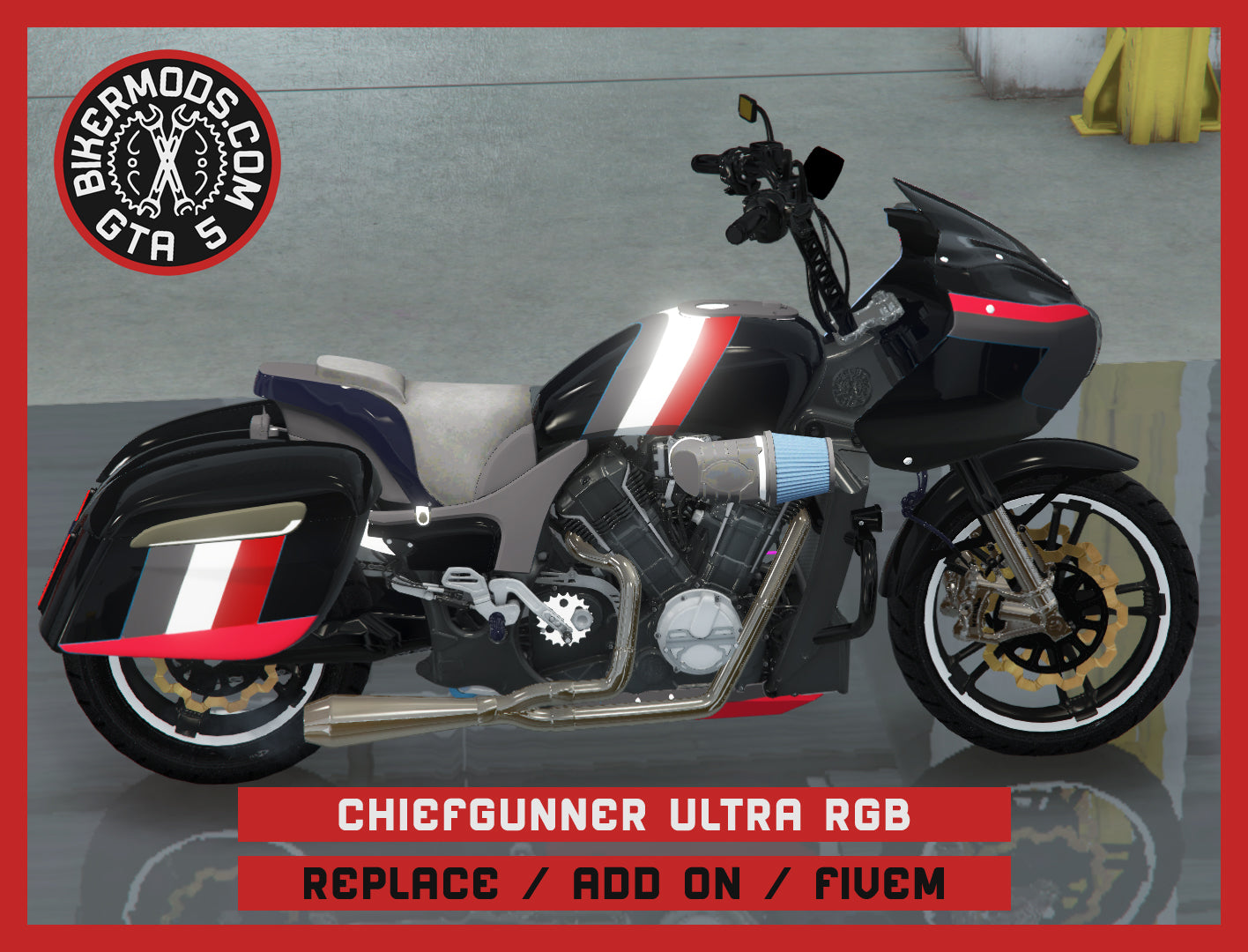 Chiefgunner Ultra - RGB Animated Parts (Replace / Add On / FiveM) 333k Poly