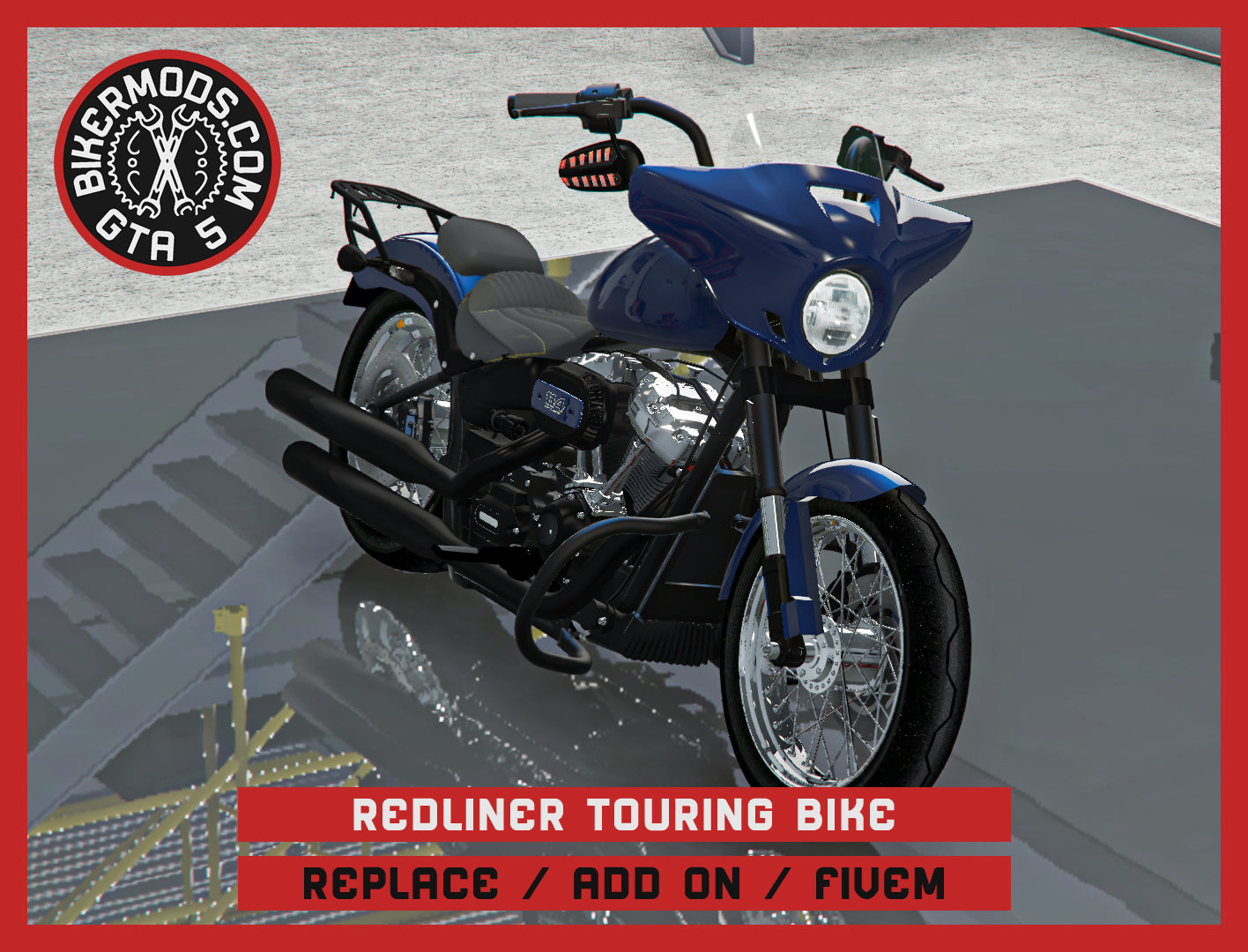 Redliner Touring Bike (Replace / Add On / FiveM) 248k Poly