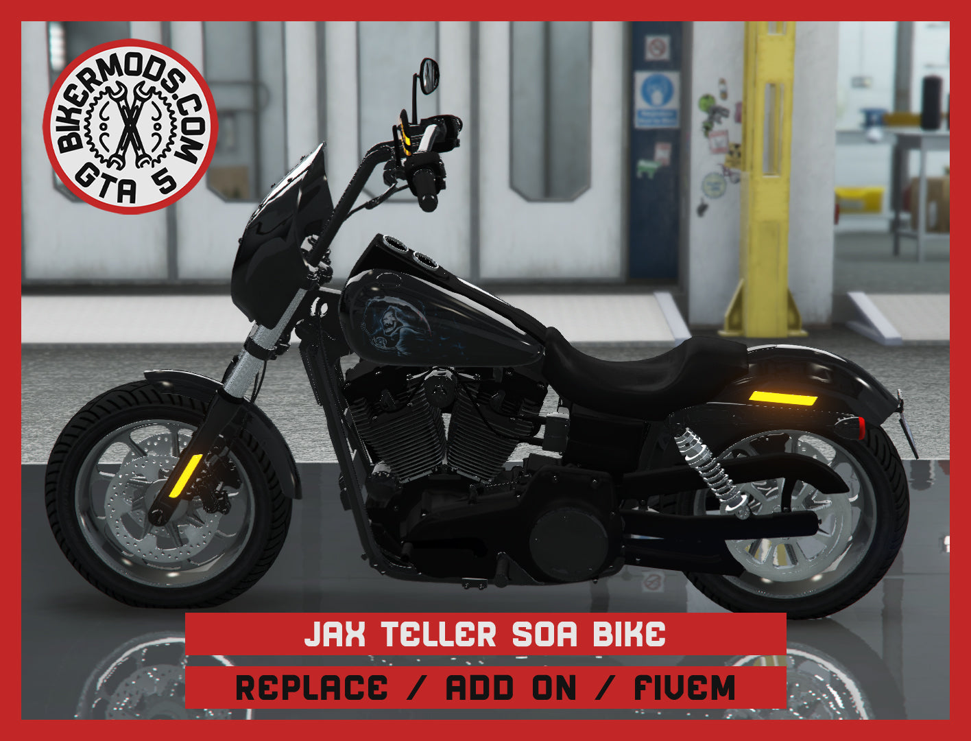 Jax Teller Replica Bike Sons of Anarchy SOA (Replace / Add On / FiveM) 213k Poly