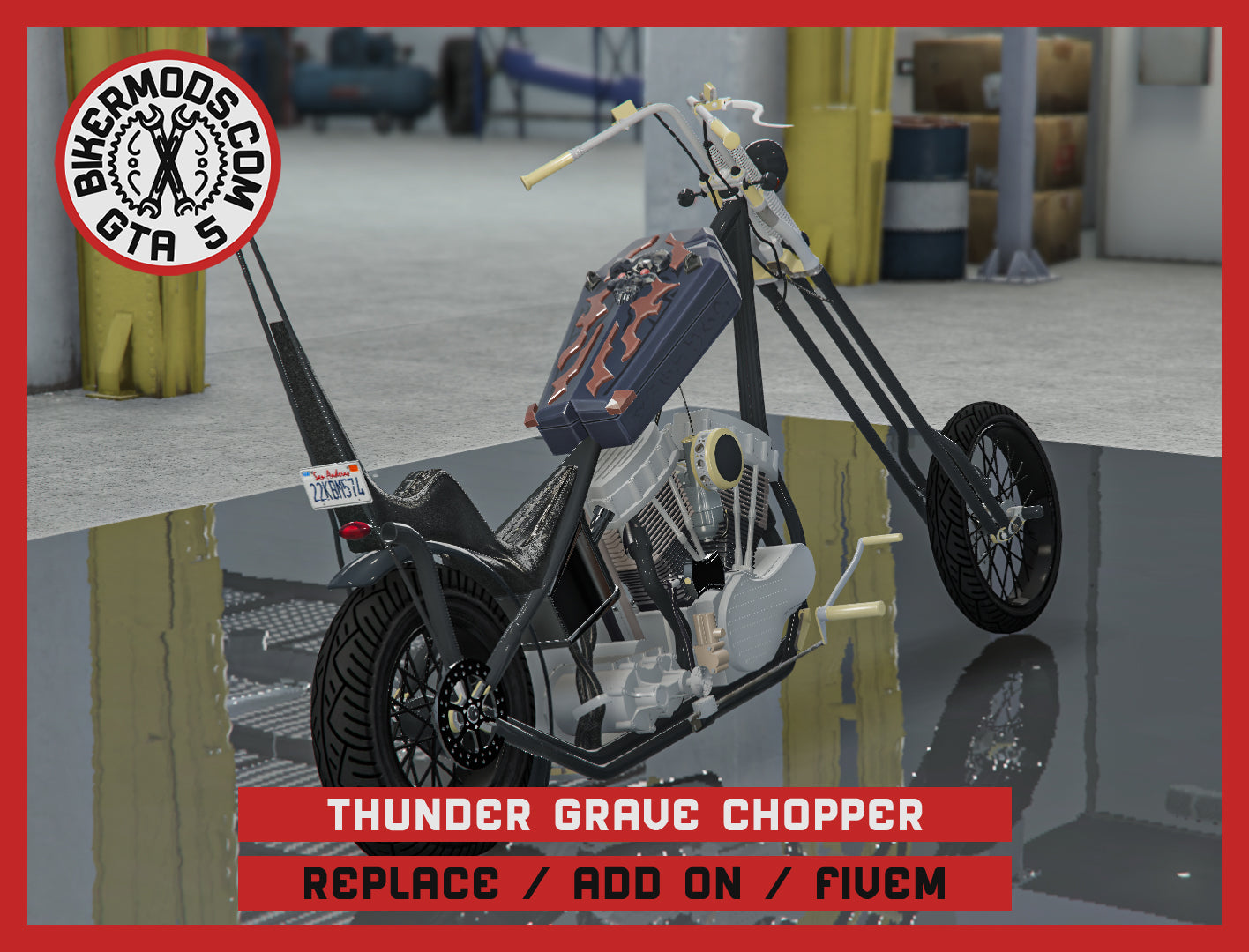 Thunder Grave Chopper (Replace / Add On / FiveM) 231k Poly