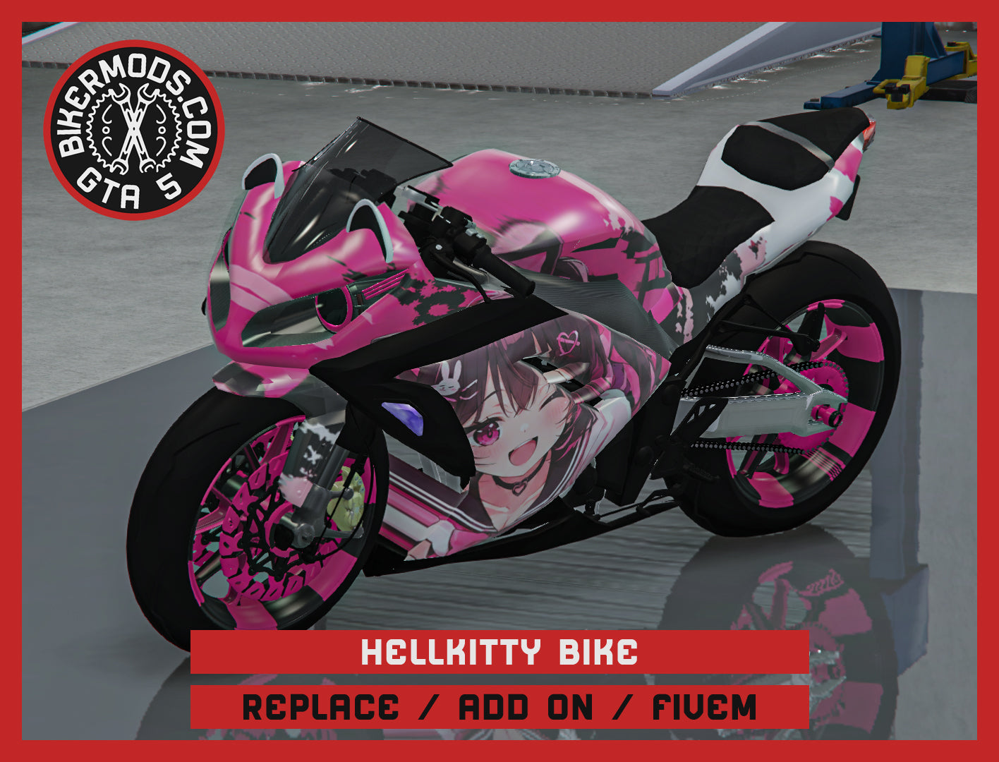 Hellkitty Bike (Replace Add On FiveM) 396k Poly