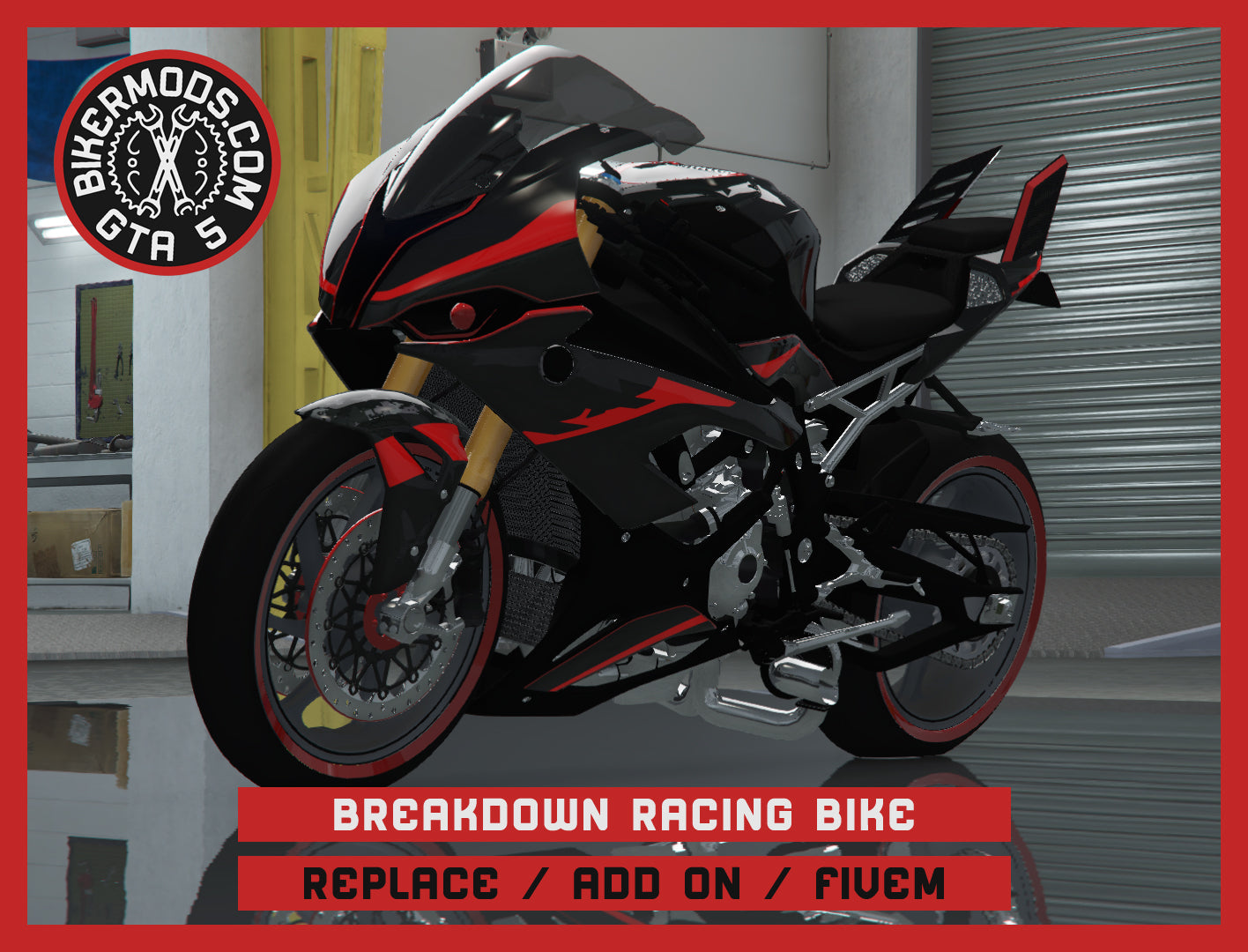 Breakdown Racer Bike (Replace / Add-On / FiveM) 253k Poly