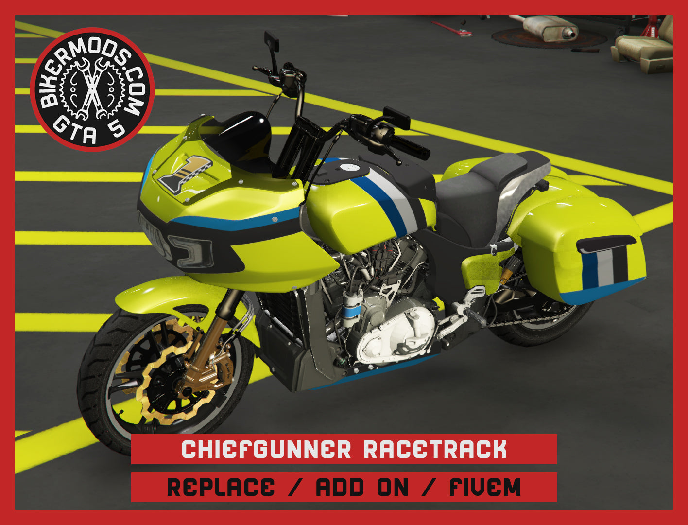 Chiefgunner Racetrack Edition (Replace / Add On / FiveM) 260k Poly