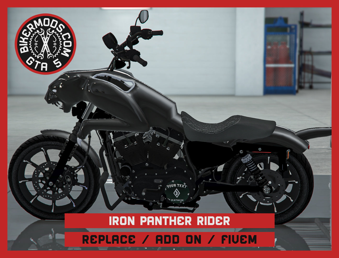 Iron Panther Rider (Replace / Add On / FiveM) 181k Poly