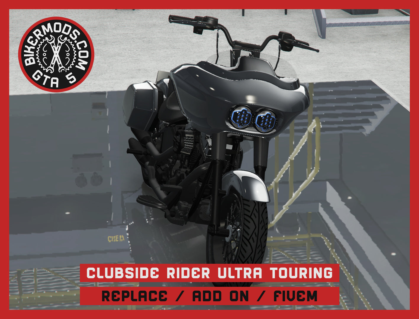 Clubside Rider Ultra Touring (Replace / Add On / FiveM) 139k Poly