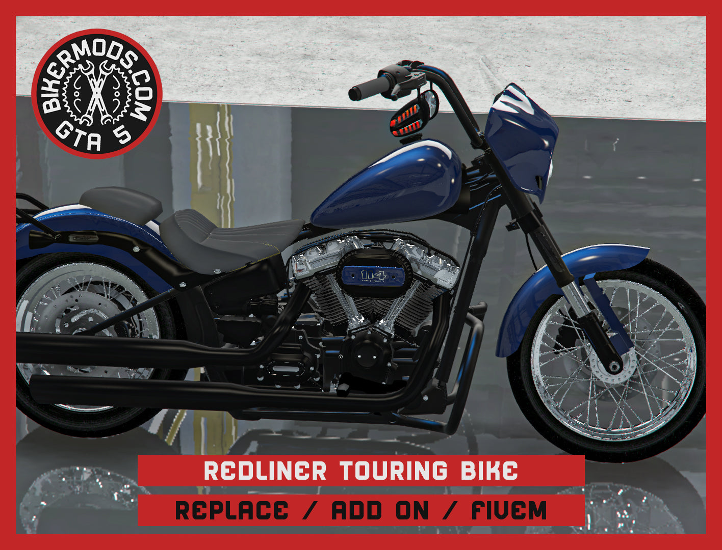 Redliner Touring Bike (Replace / Add On / FiveM) 248k Poly