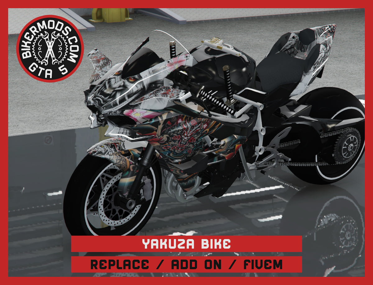Yakuza Custom Bike (Replace / Add On / FiveM) 226k Poly