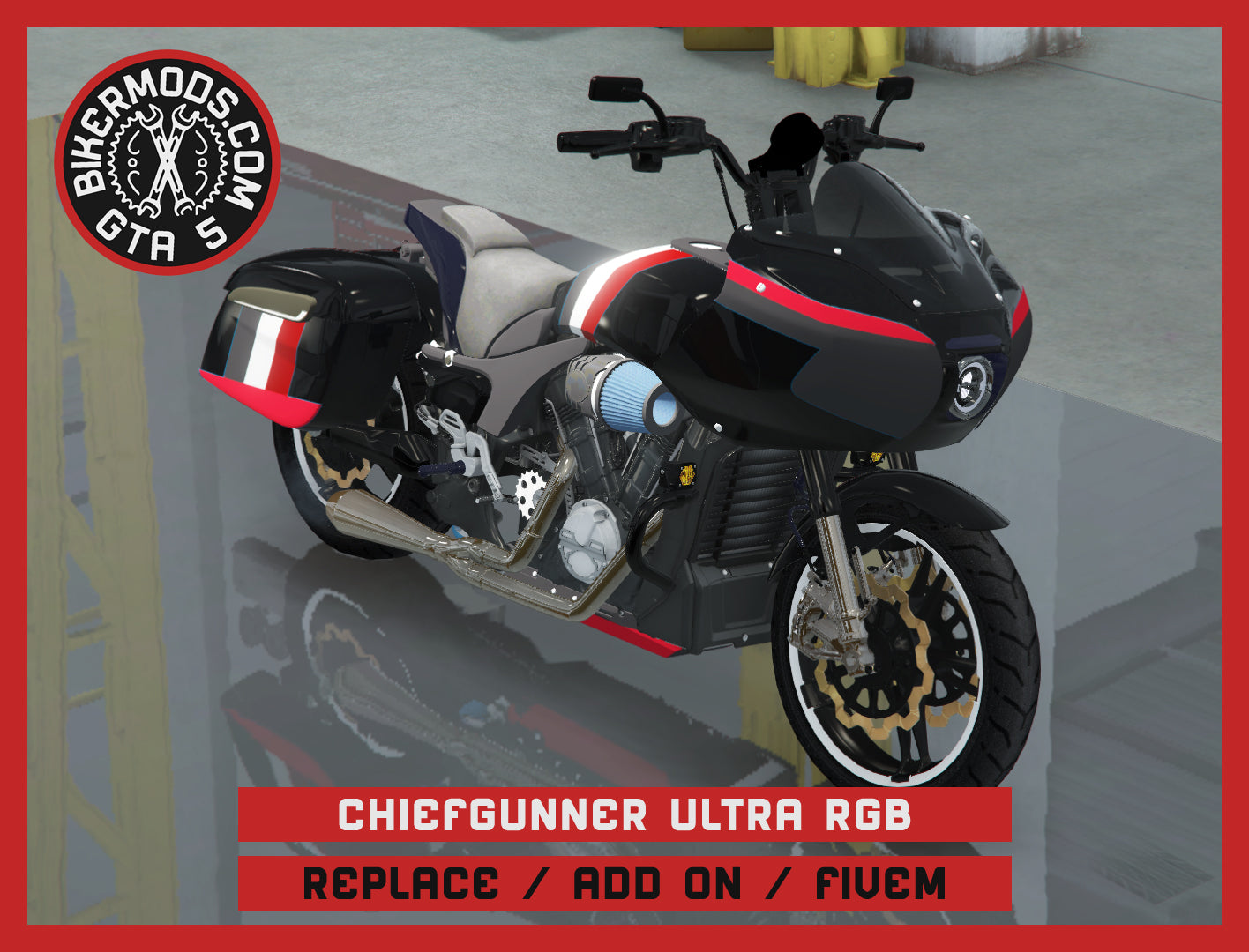 Chiefgunner Ultra - RGB Animated Parts (Replace / Add On / FiveM) 333k Poly