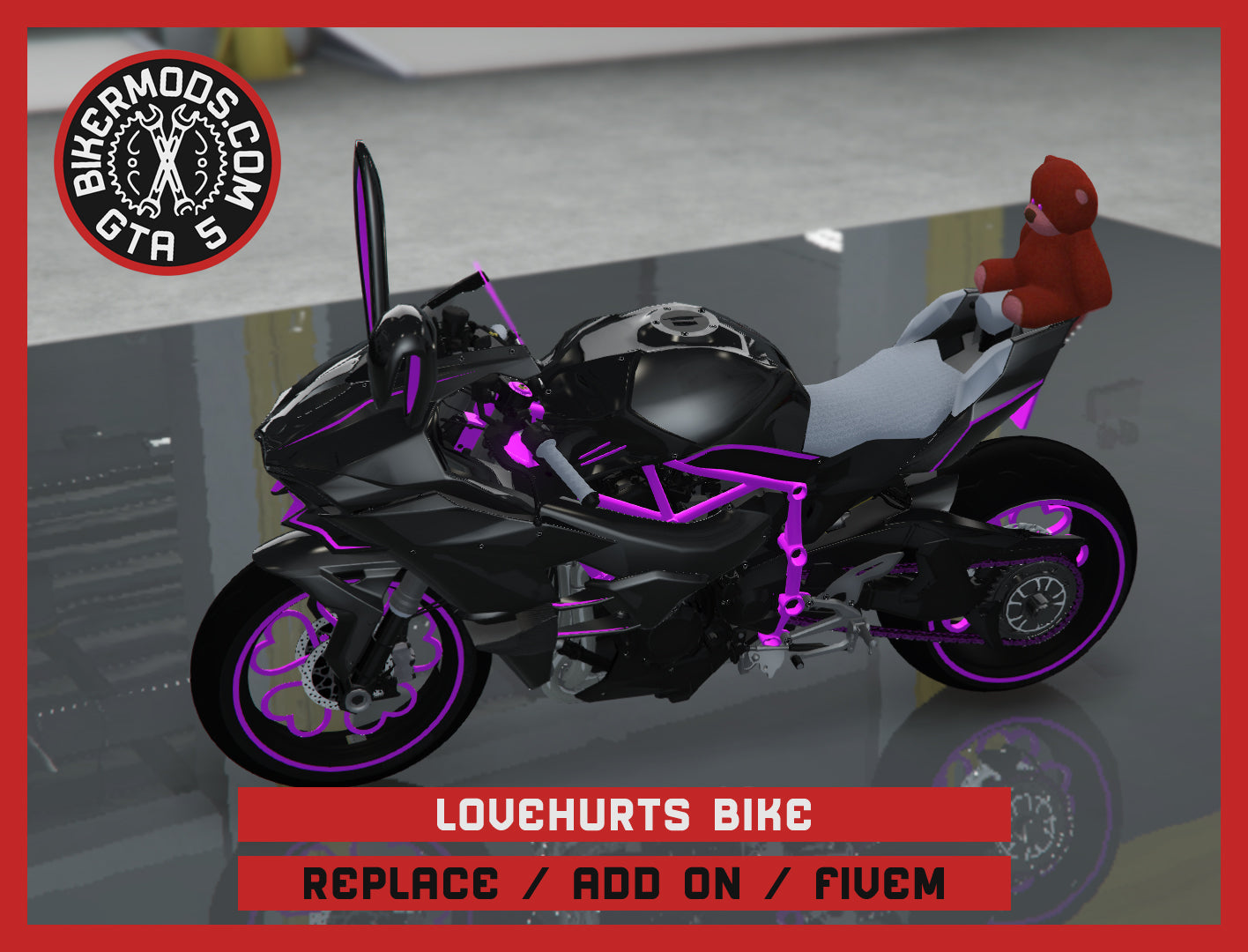 Lovehurts Bike (Replace / Add On / FiveM) 209k Poly