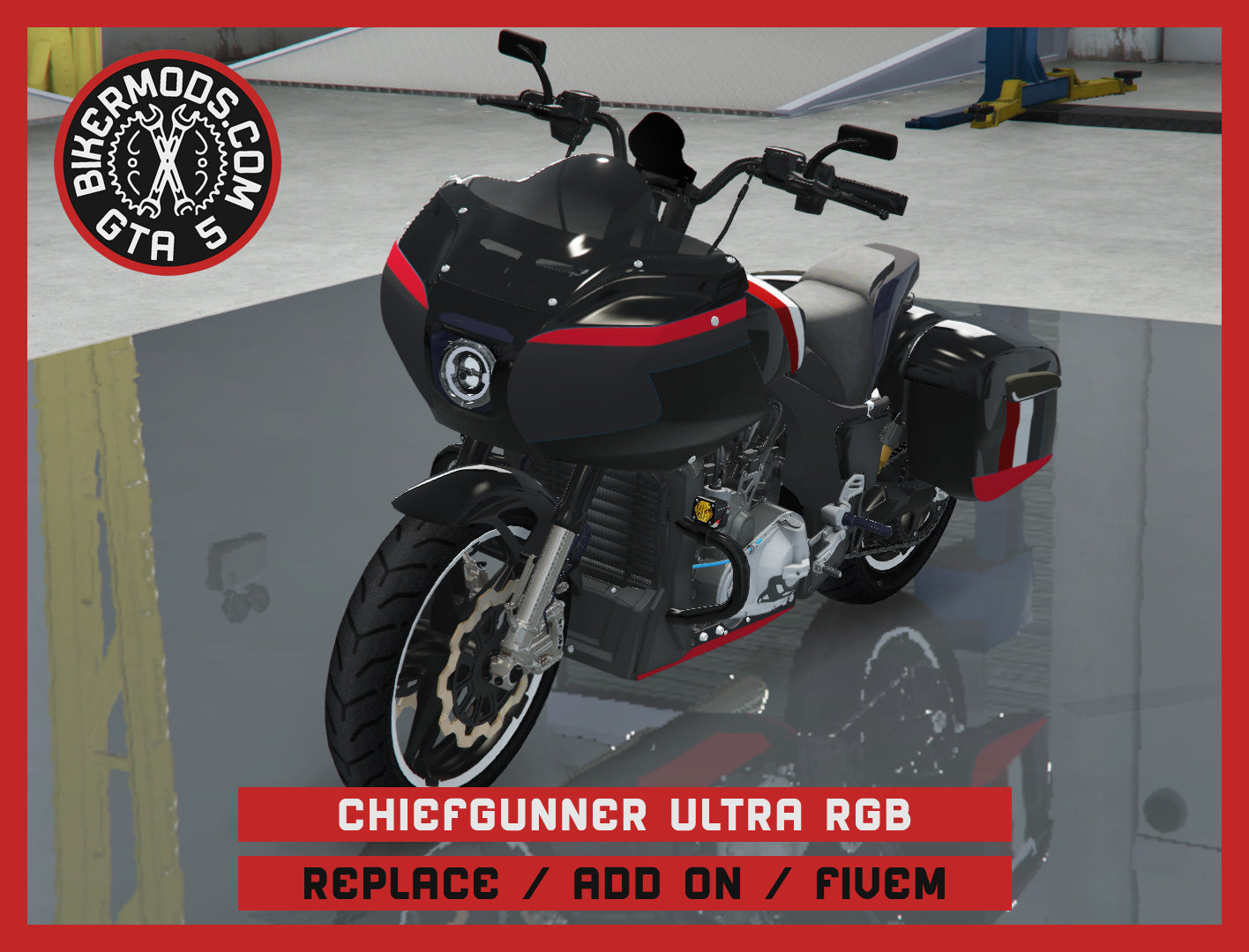 Chiefgunner Ultra - RGB Animated Parts (Replace / Add On / FiveM) 333k Poly