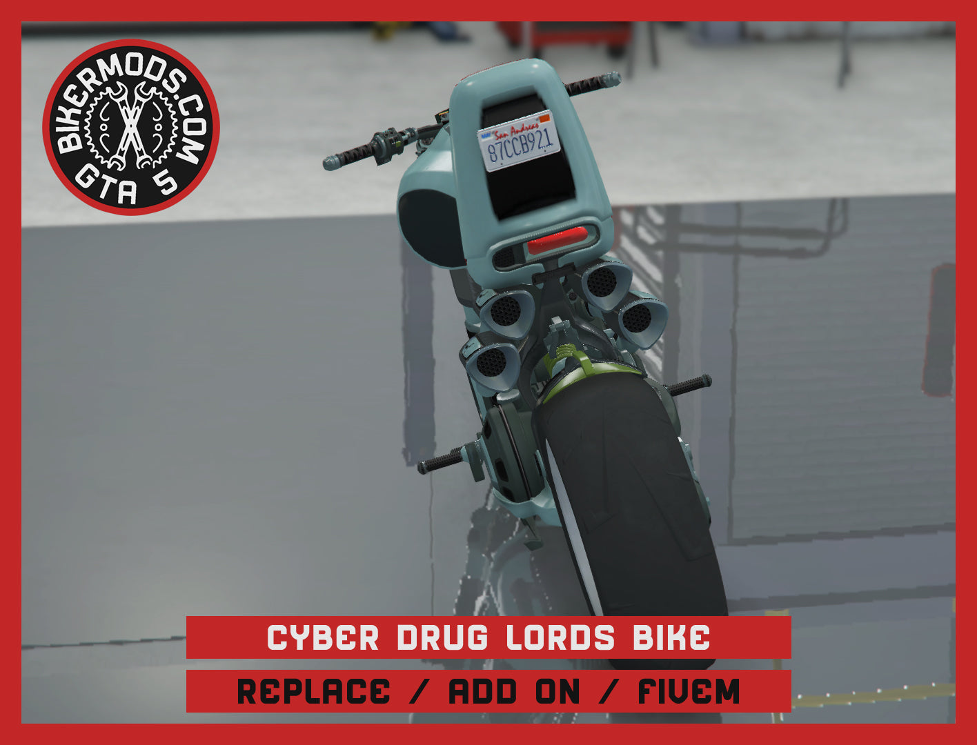 Cyber Drug Lords Bike (Replace / Add On / FiveM) 80k Poly