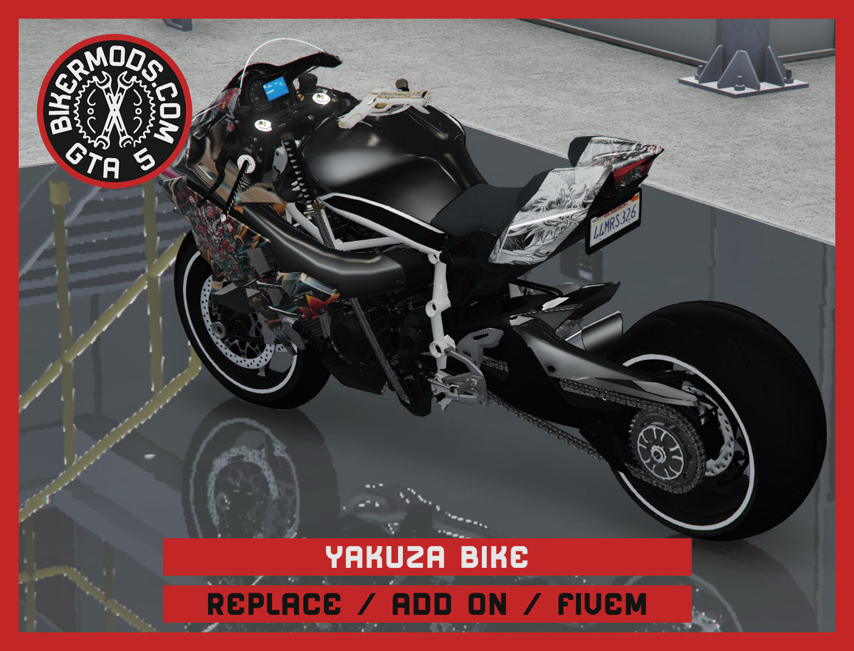 Yakuza Custom Bike (Replace / Add On / FiveM) 226k Poly
