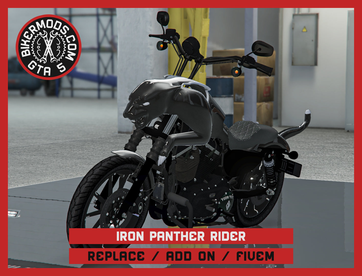 Iron Panther Rider (Replace / Add On / FiveM) 181k Poly