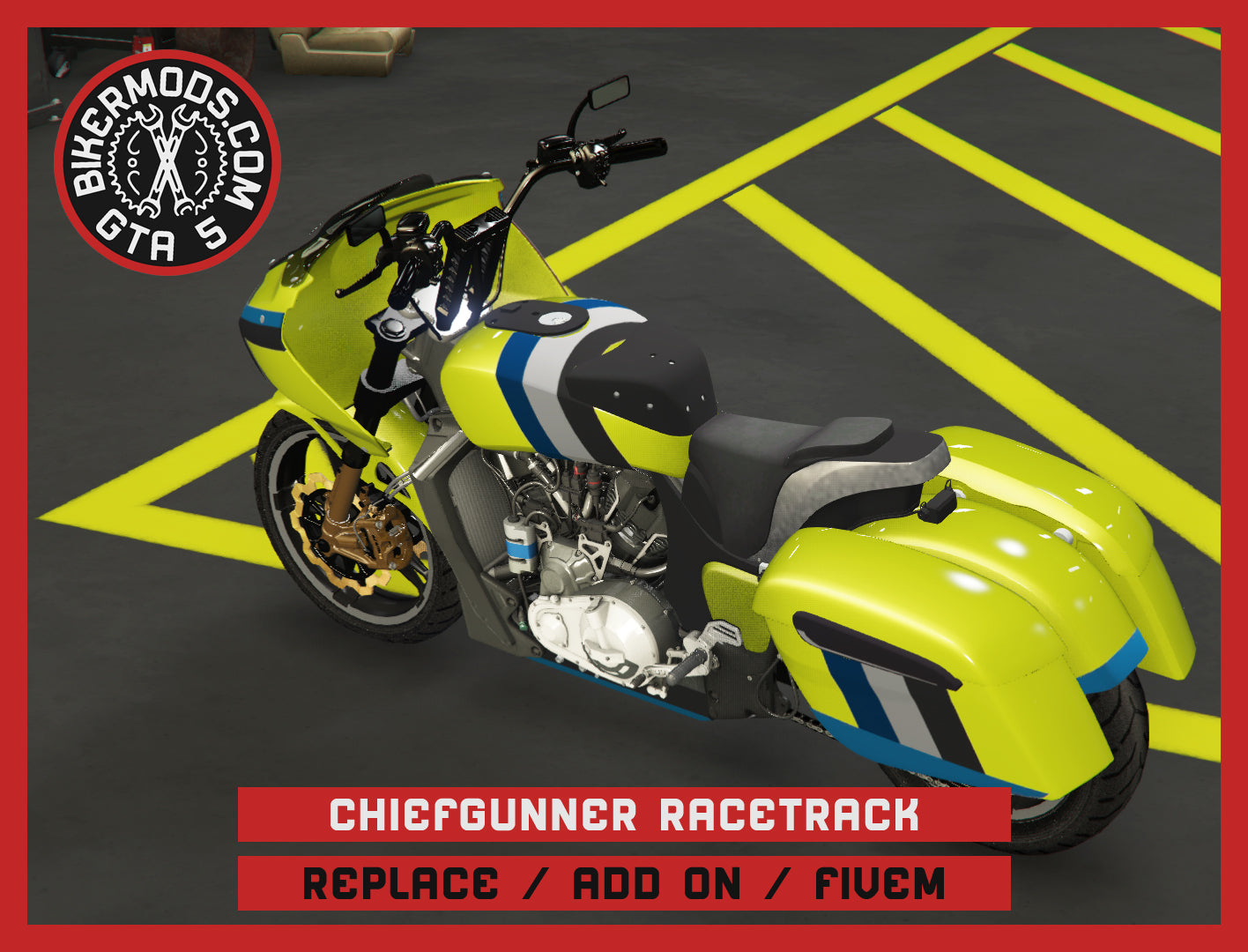 Chiefgunner Racetrack Edition (Replace / Add On / FiveM) 260k Poly