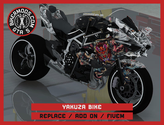 Yakuza Custom Bike (Replace / Add On / FiveM) 226k Poly