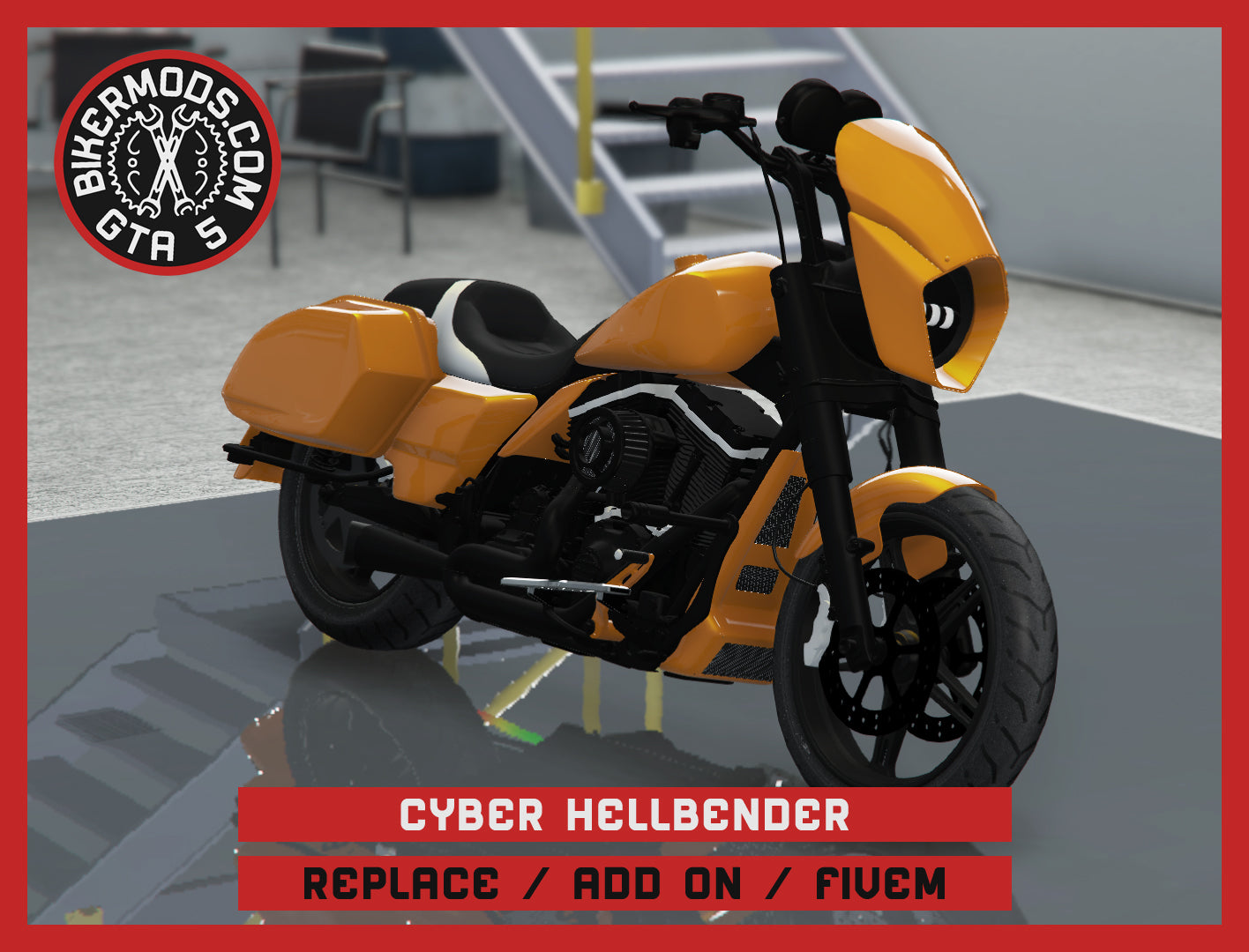 Cyber Hellbender (Replace / Add On / FiveM) Animated RGB Lights 301k Poly