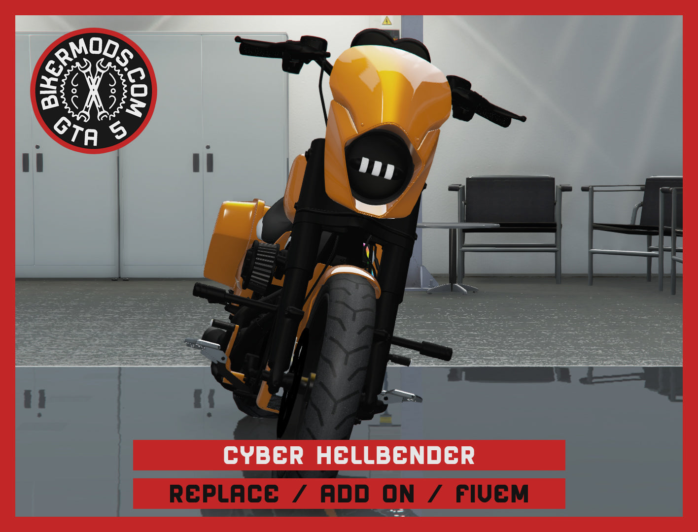 Cyber Hellbender (Replace / Add On / FiveM) Animated RGB Lights 301k Poly