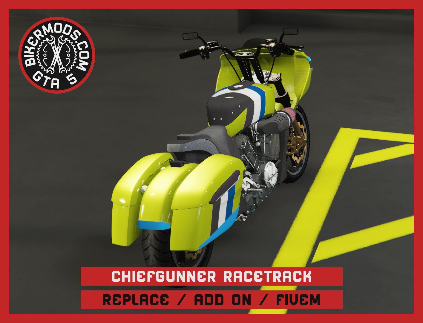 Chiefgunner Racetrack Edition (Replace / Add On / FiveM) 260k Poly