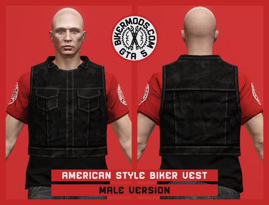 American Style Biker Vest (Male)